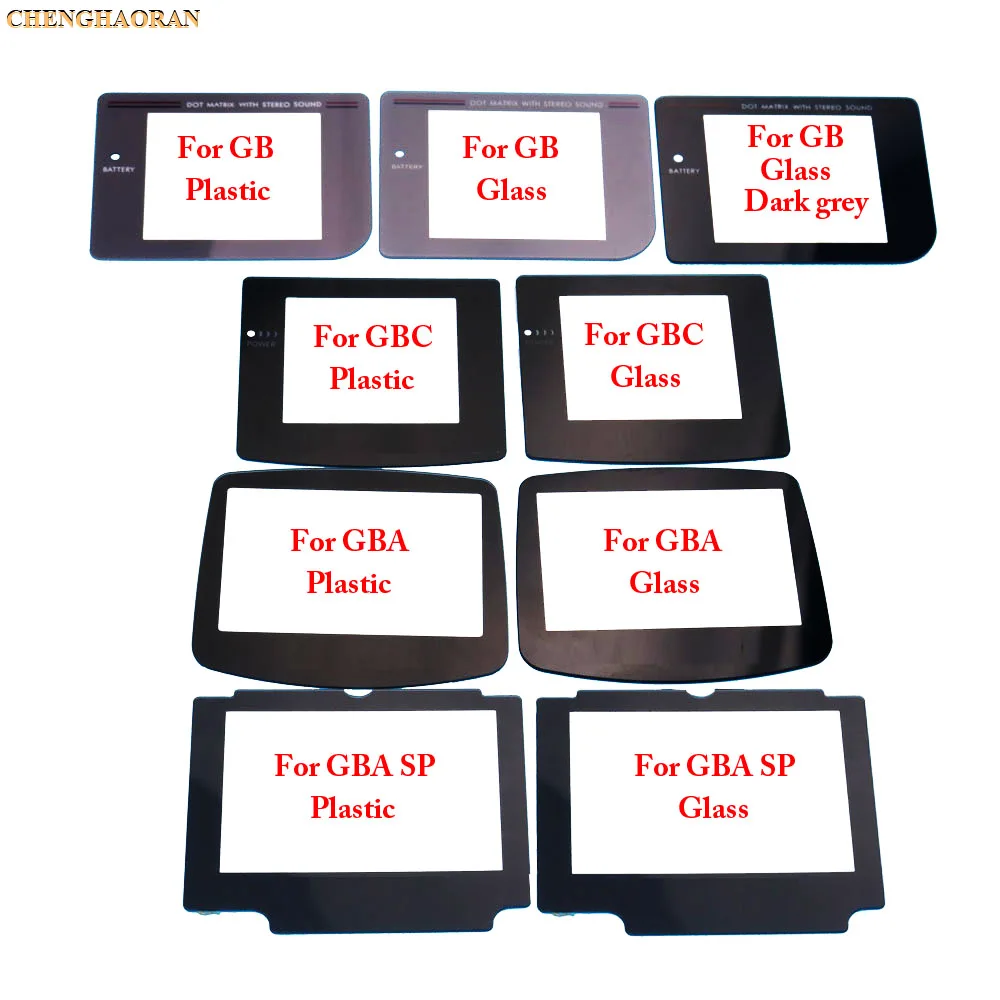 

ChengHaoRan 1x For GB GBC GBP GBA SP Screen Replacement Plastic Glass Display Protector Lens for Nintendo Gameboy Color Advance