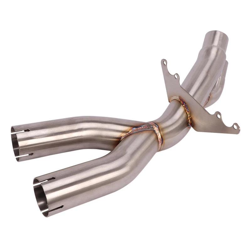 

Slip On S1000RR Motorcycle Exhaust Pipe Mid Connect Link Tube Middle Section Pipe Delete Cat For BMW S1000RR 2017 Exhaust System