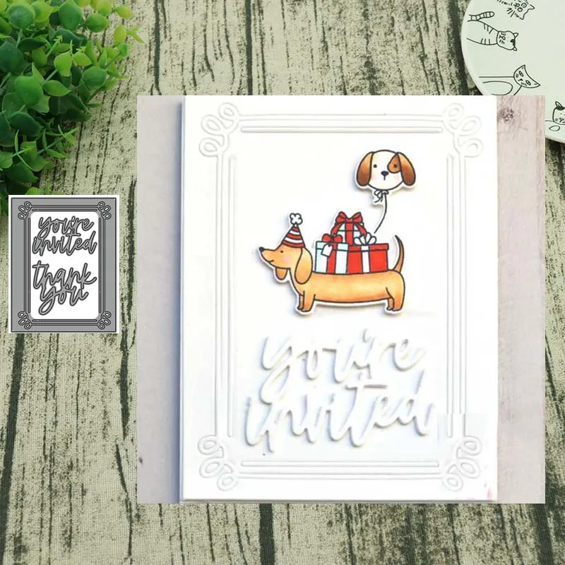 Металлические штампы с надписью и границей штампованные формы для украшения