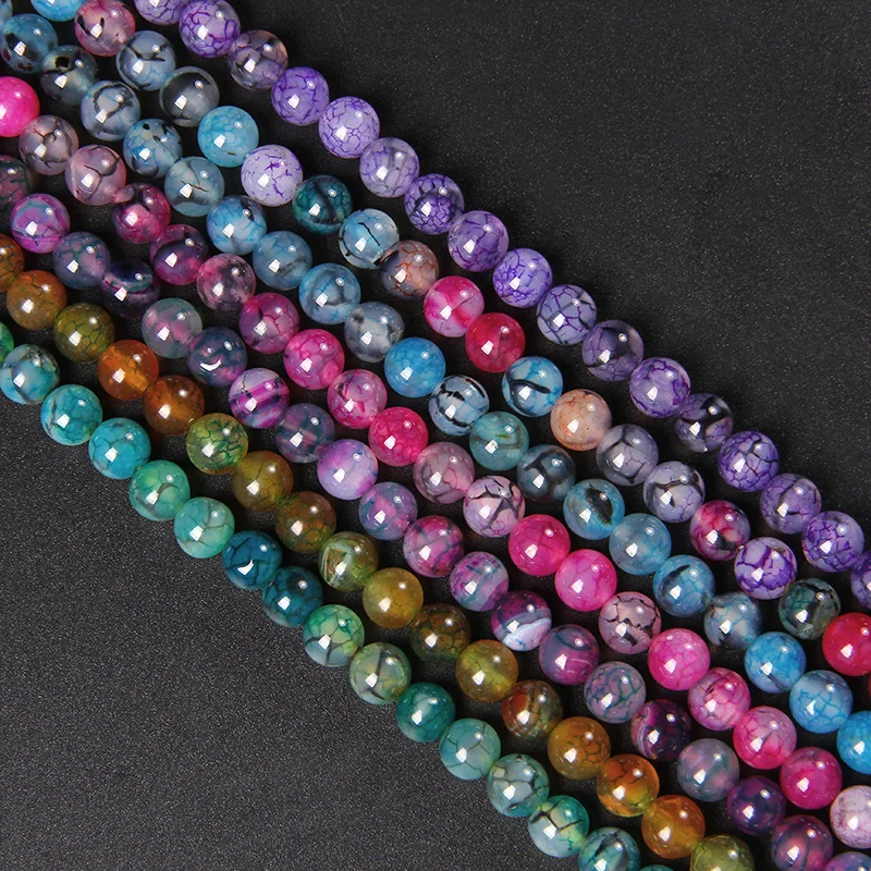 

Бусины из натурального камня 6/8/10 мм, прозрачные круглые бусины россыпью для изготовления ювелирных изделий «сделай сам», ожерелье для брас...