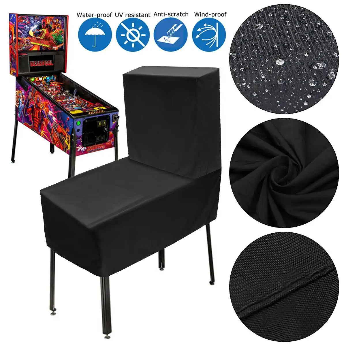 

Pinball Machine Cover Dustproof Waterproof Anti UV Outdoor For Wedgehead Gottlieb 80Bally Widebody 90/70/80s Pinball Parts