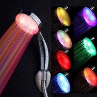 colorful led shower head 7 color changing shower head no battery led waterfall shower head round bathroom showerhead
