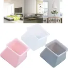 4 шт. квадратная мебель защитный силиконовый чехол, носки с нескользящей подошвой колодки ножка для стола защитные приспособления для пола Анти-Царапины Шум сокращения