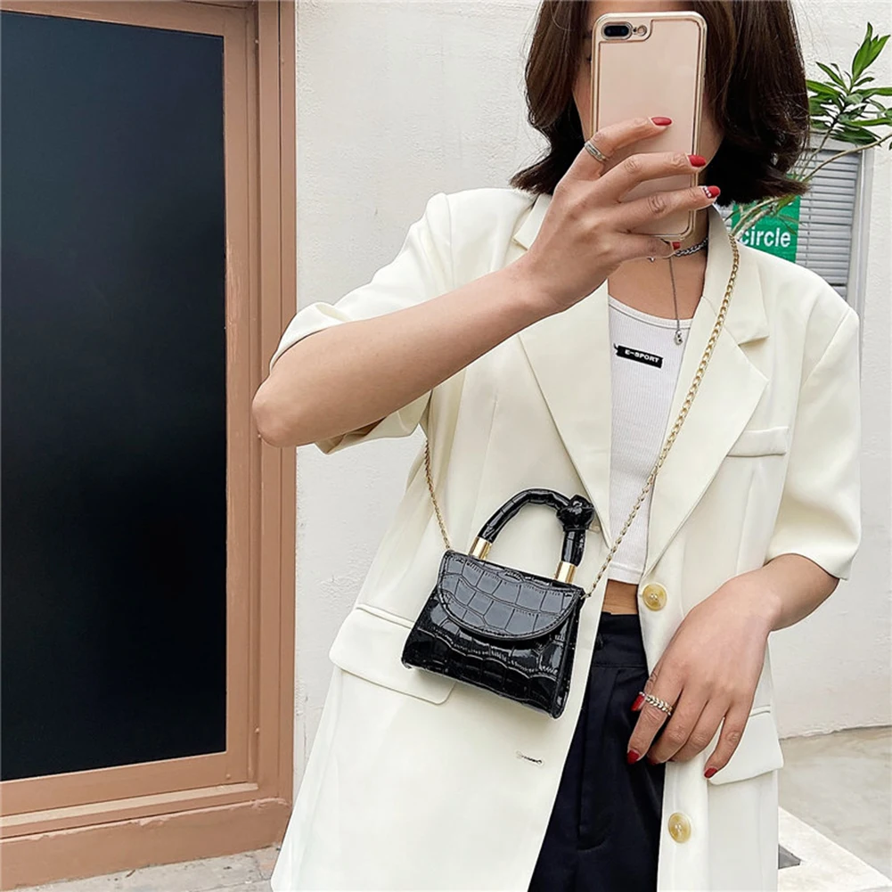 

Fashion Women Handbags Stone Pattern Pure Color Messenger Bag Casual PU Fashion Mini Leather Shoulder Bags for Women
