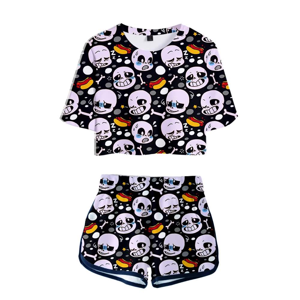 Женские наборы для ролевых игр Undertale 3D женщин новый альбом оверсайз с коротким