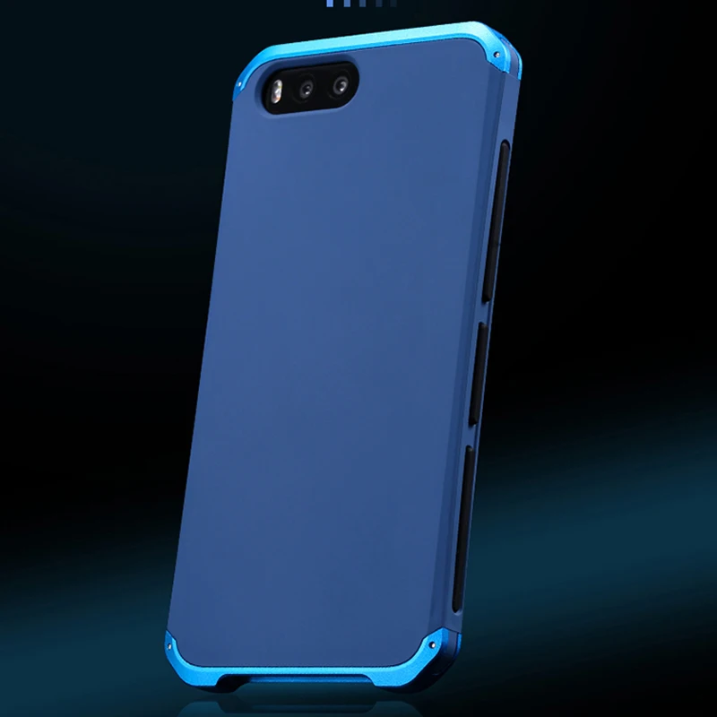 Текстурированная анти-осенняя Металлическая Рамка PC задняя пластина для Xiaomi mi 6 M6 mi 6 алюминиевый сплав Мобильный mi 6 бампер чехол с подарком