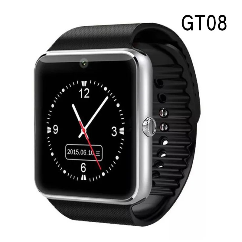 Умные часы GT08 Синхронизация данных Поддержка sim карты TF Bluetooth подключение Android