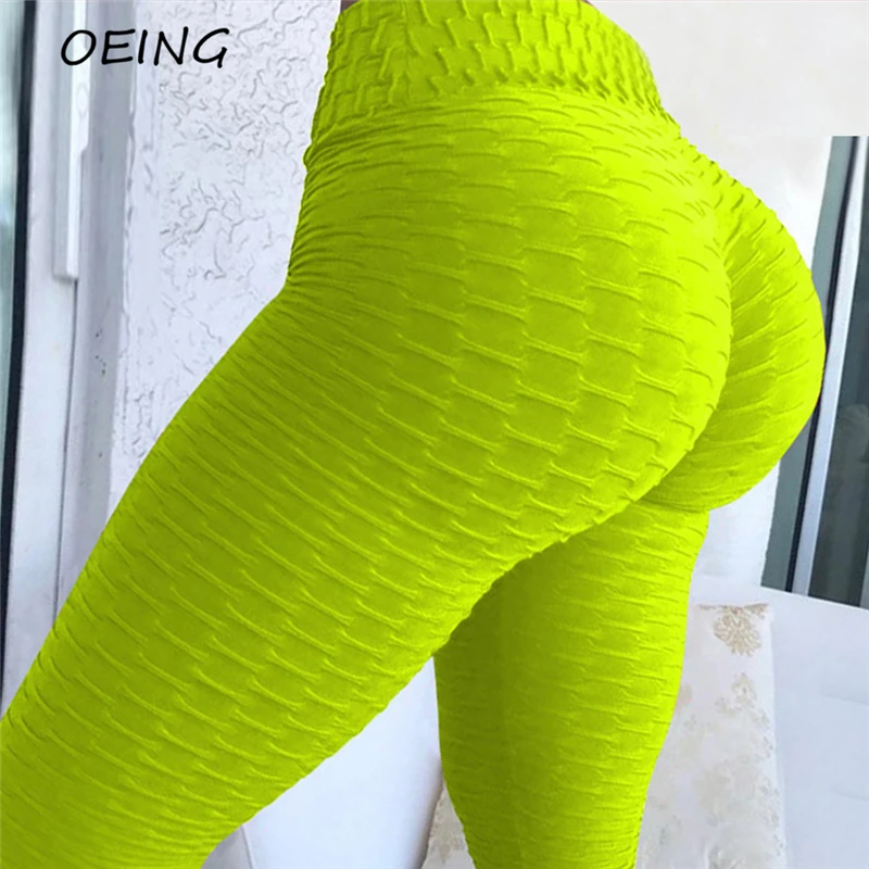 

Leggings Sport Women Fitness Jacquard Yoga Pants High Waist Seamless Gym Clothing