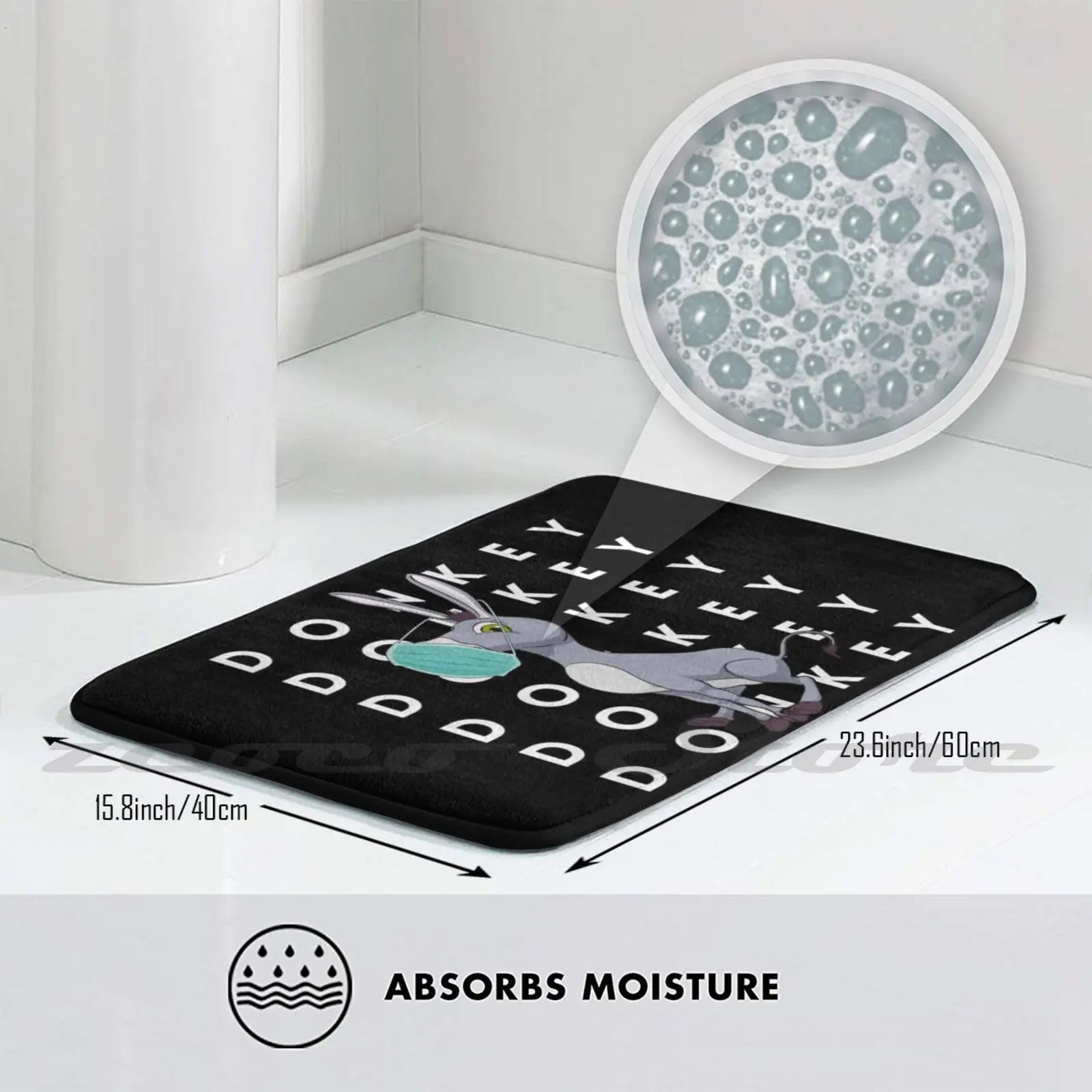 Маска для осла маска подарок домашний коврик дверной прорезыватель нескользящий