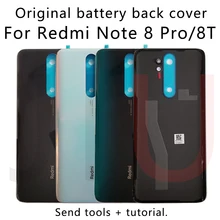 For Redmi Note 8 Pro，100% New battery back cover，High-quality genuine glass rear case replacement for Xiaomi note8 pro