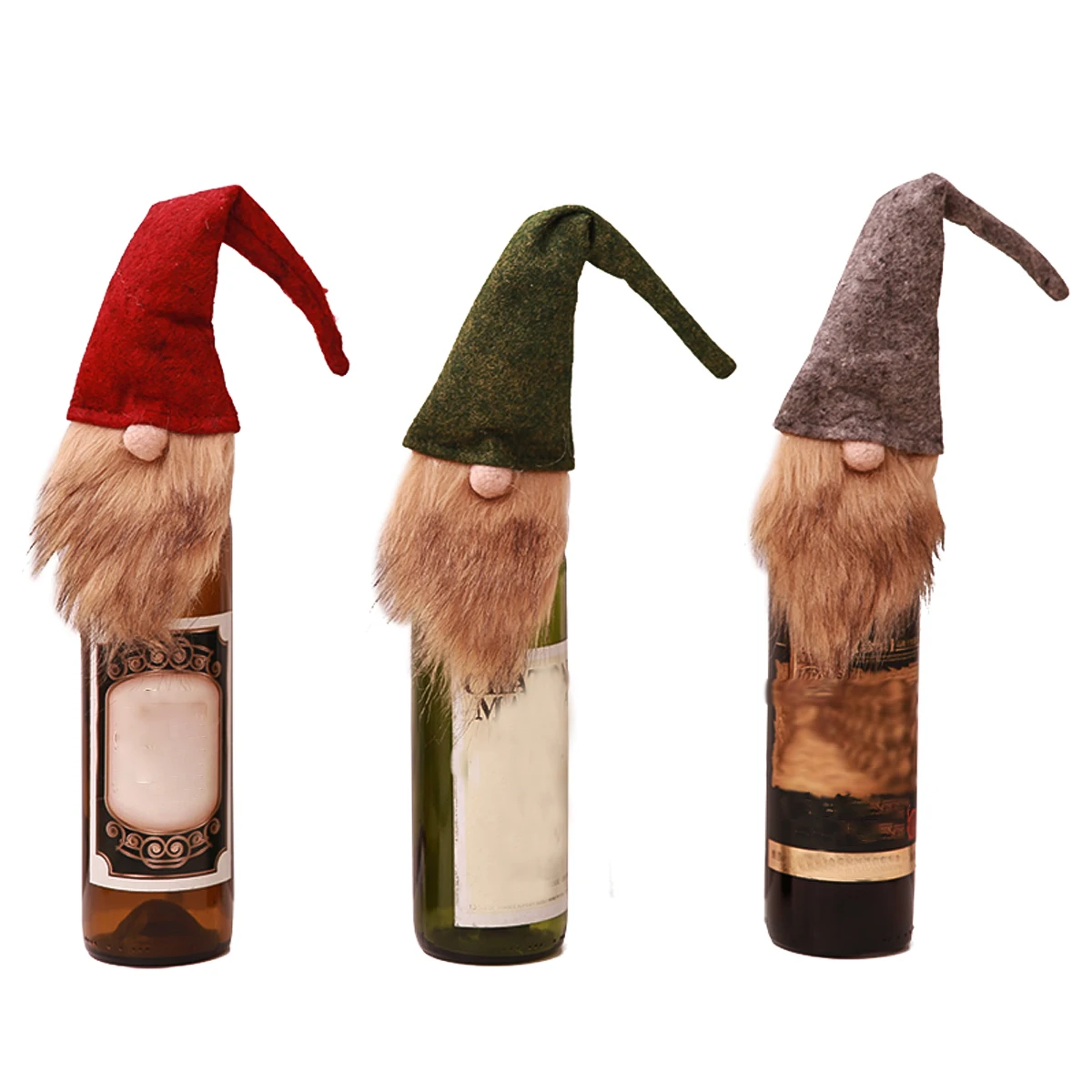 2021 Рождественский чехол для винной бутылки украшение стола с Санта Клаусом