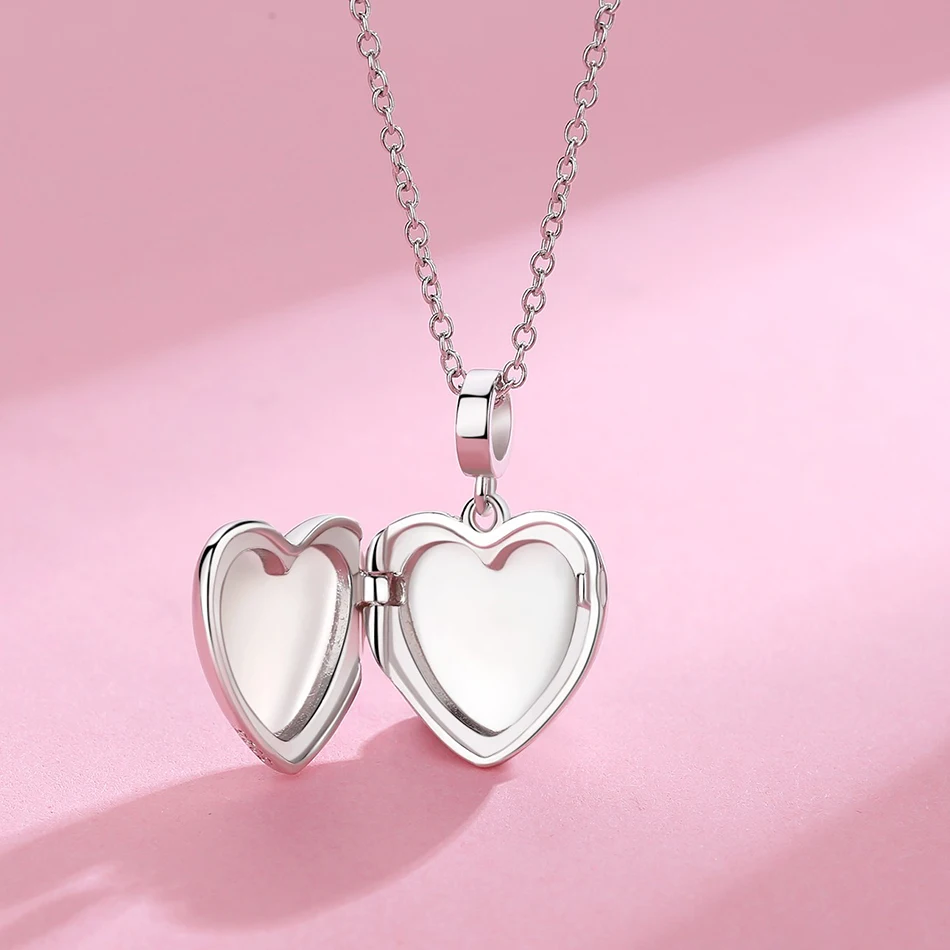 Ожерелье ELESHE с подвеской в виде сердца женское цепочка из стерлингового серебра