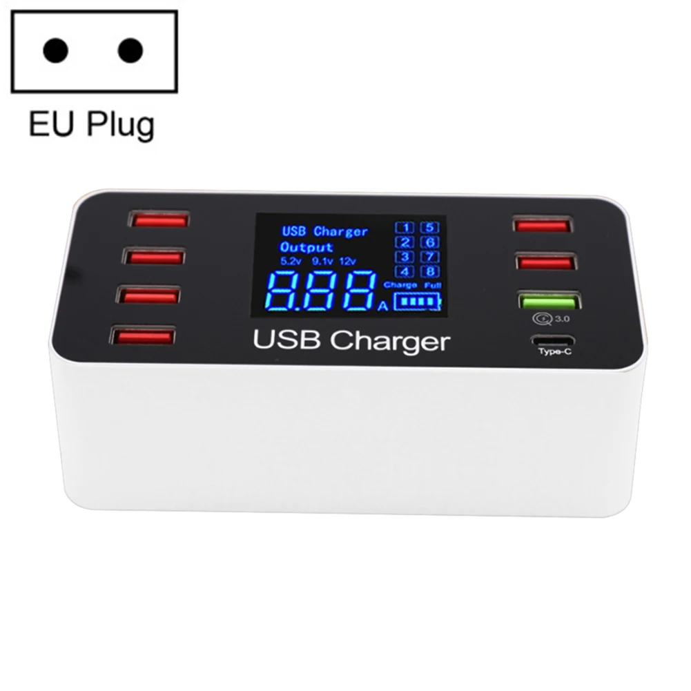 Зарядное устройство USB 3 0 8 портов А 40 Вт QC 0|Зарядные устройства для телефонов| |