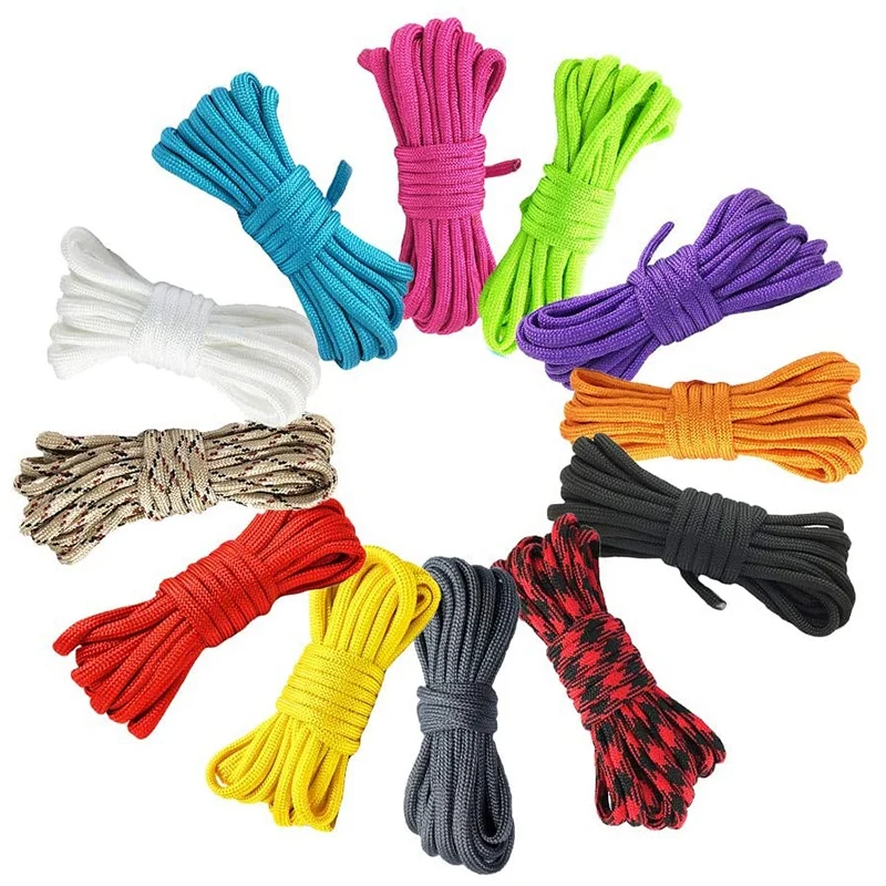 

NEW-12Pcs 550 Паракорд шнуры в комплекте, светодиодный Многофункциональный фонарик для использования вне дома, Спасательное кемпинг-параккорд ш...