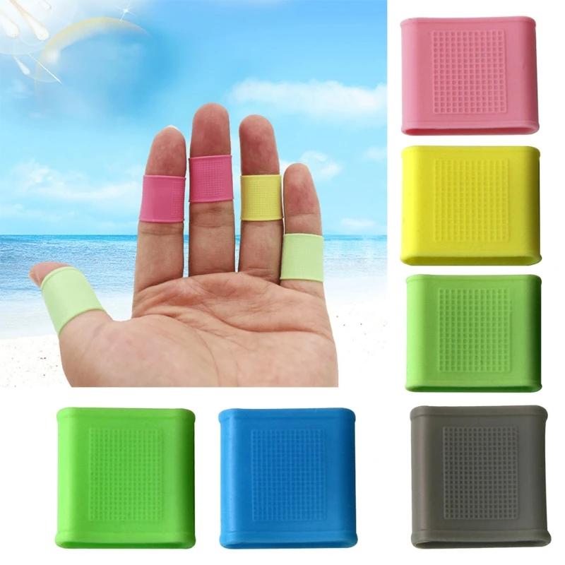 10 Pz/Set Manicotti Per Dita Tubi Per Dita In Silicone Per Prevenire Ammaccature, Praticare Golf, Basket, Rugby, Tennis, Badminton