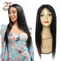 straight human hair wigs 4x4 pre plucked transparent lace closure wig black brown short remy hair 12 28 inch bobbi collection