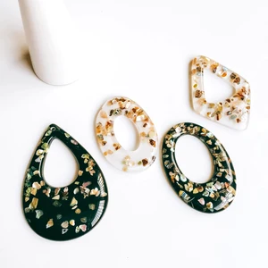 ZEROUP акриловые овальные капельные формы, подвески для ушей, аксессуары, серьги, ожерелья, подвески, ювелирные изделия, фурнитура сделай сам, 6 шт.