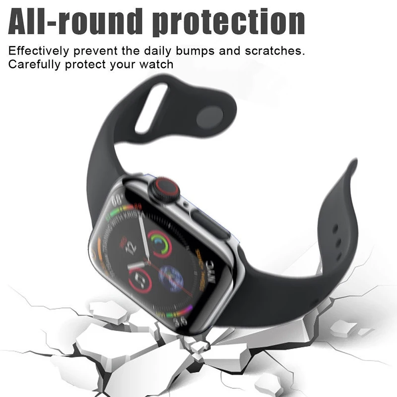 Защитный чехол для Apple Watch Series 4 3 2 1 защита Hoesje 38 мм 40 42 44 чехлы противоударный