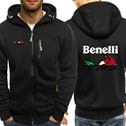 Осень 2021, мужские спортивные топы Benelli TRK 502X с логотипом, куртки для мужчин и женщин, аниме пальто, пуловеры, уличная одежда, парные Мультяшные молнии Hoo