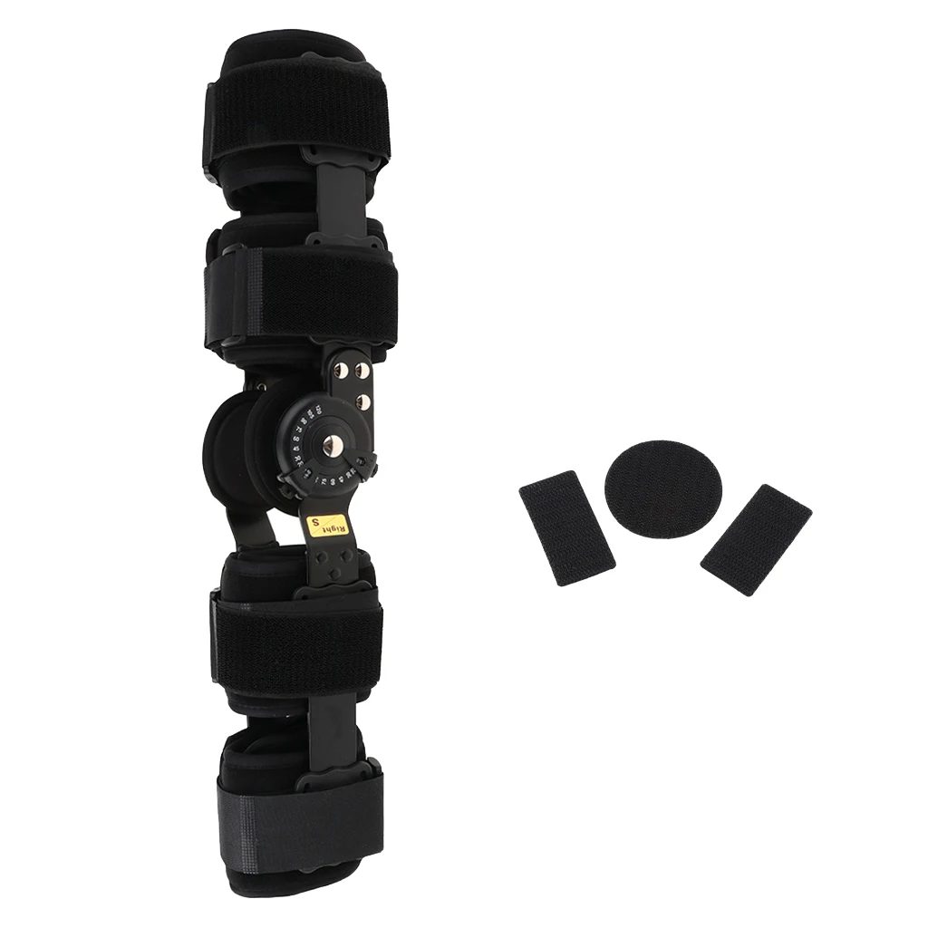 

Kids Adults Right Leg Knee Support Protection Brace ACL Ligament Sports Injury Joint Pain Mild Osteoarthritis Wrap Black