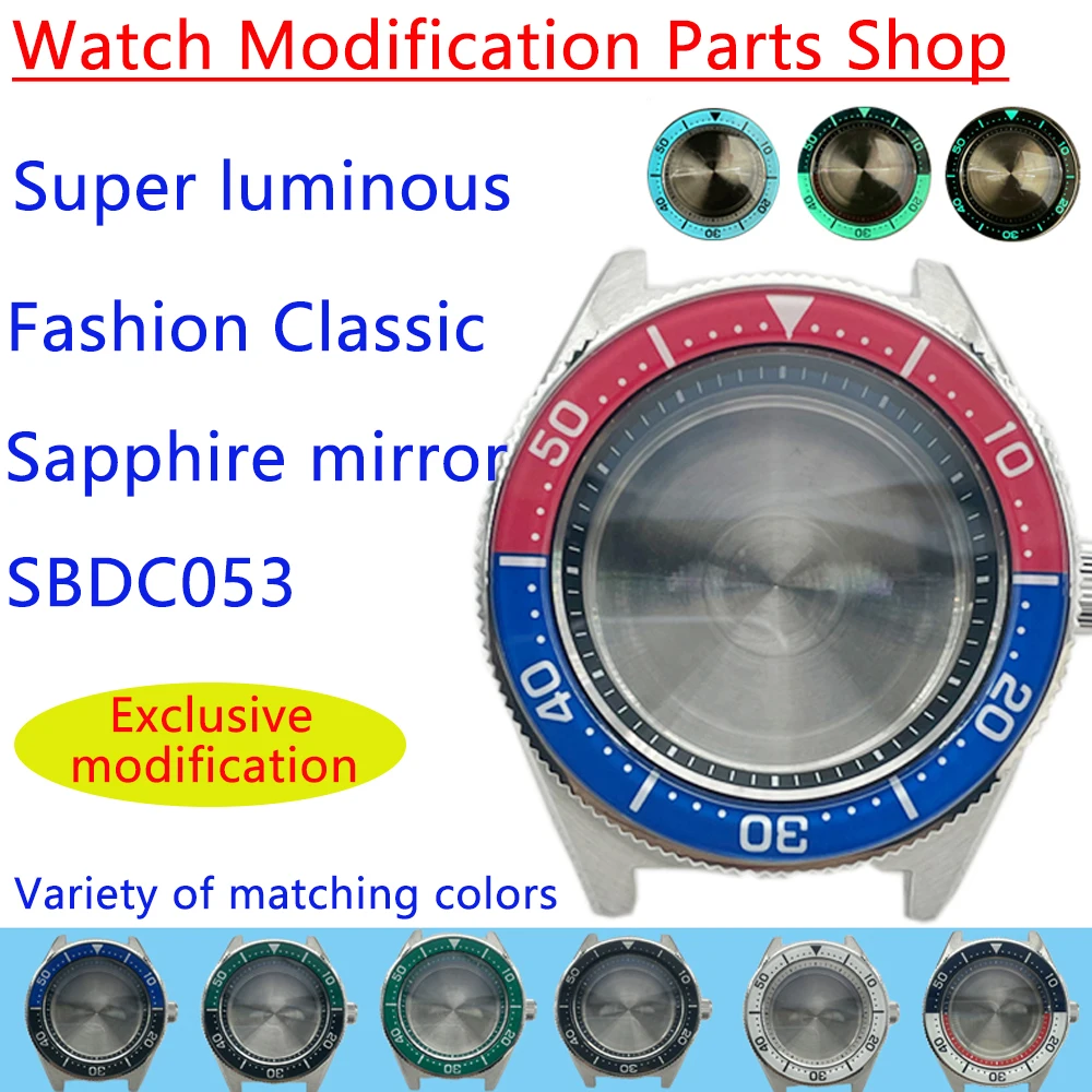 

For Seiko SBDC053 Small 62MAS Watch Case NH35/NH36/4R/6R movement Sapphire Crystal Professional Diving Watch 200M Waterproof