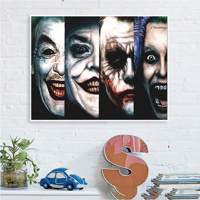 Hd печатные злые Джокер картины холст картина скандинавский дом украшение стены