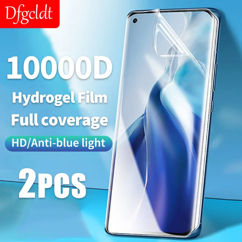 

2pcs Hydrogel Film for Xiaomi 11 Ultra 11i 10 10i 10t 11t Lite 11x 9 Mix 4 Screen Protector Poco X3 Nfc F3 GT M3 Pro not glass