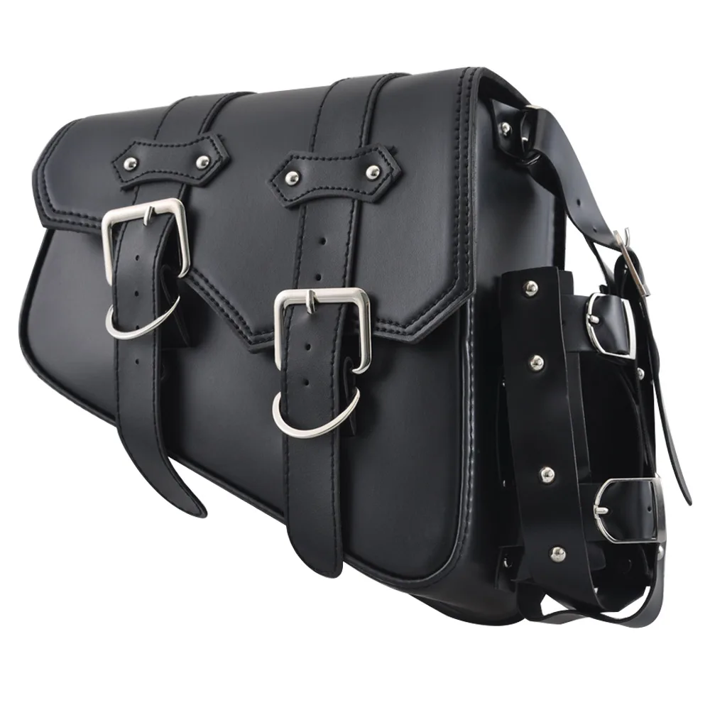 

Motorcycle Left Saddle Bag Waterproof Side Bag Bike Side Storage Fork Tool Pouch For Harley Sportster Choppers Softails 2004-Up