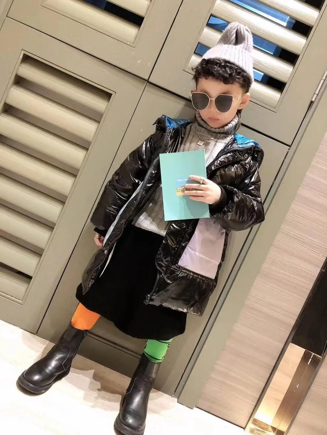 2019 новый модный пуховик для мальчиков на осень и зиму яркий с капюшоном красивое