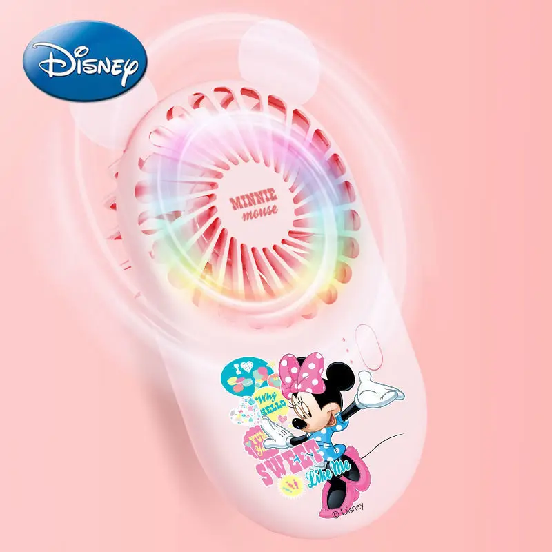 

Disney Mickey Mouse Donald Duck Cartoon Handheld Mini Electric Fan USB Portable Charger Silent Electric Fan