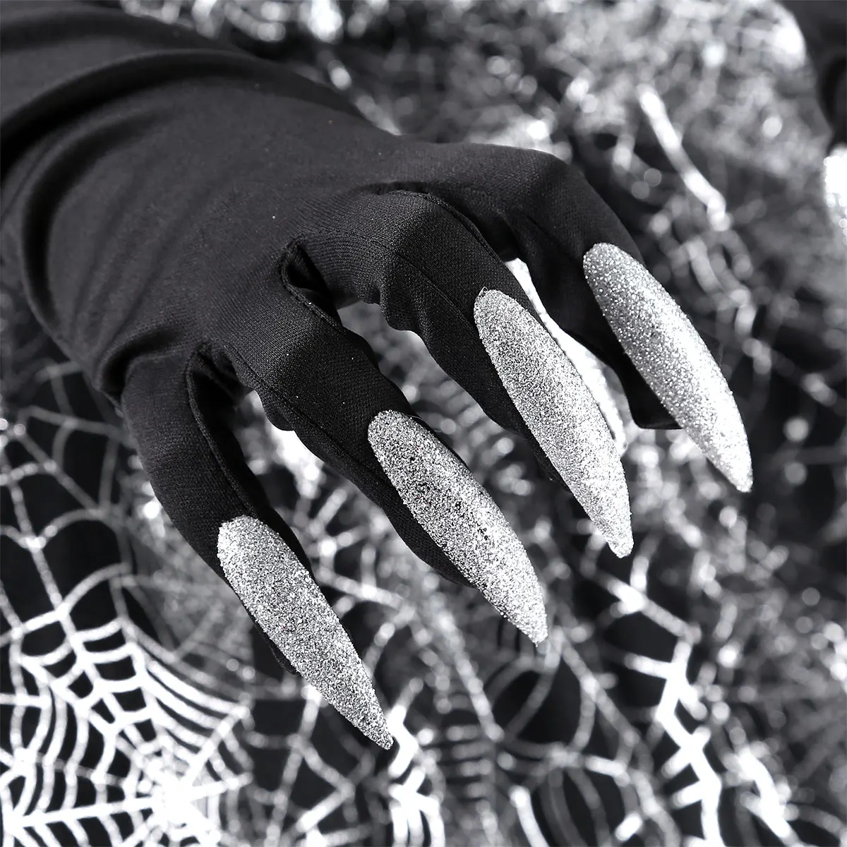 Halloween Fingernails Gloves Long Nails Finger Cosplay Claws Party Scary Props Masquerade Costume Accessory | Тематическая одежда