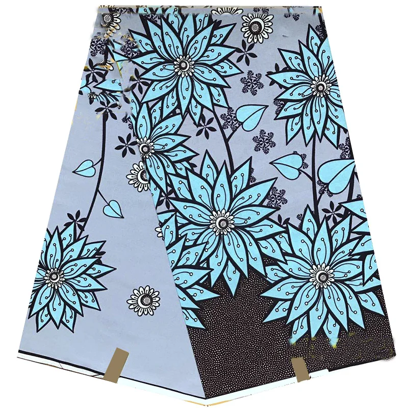 100% хлопок настоящая вощеная ткань с принтом африканская Анкара настоящий