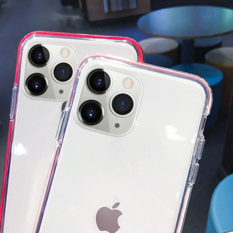MOESOE двойного слоя противоударный Прозрачный чехол для iphone 11 Pro Max X XR XS MAX 7 8 10 лет 6s 6