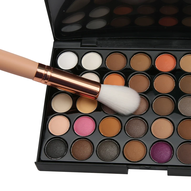 40 цветов матовые тени для век Pallete Make Up Earth Palette Тени для век Макияж Блеск водостойкий макияж добавить тени для век кисть