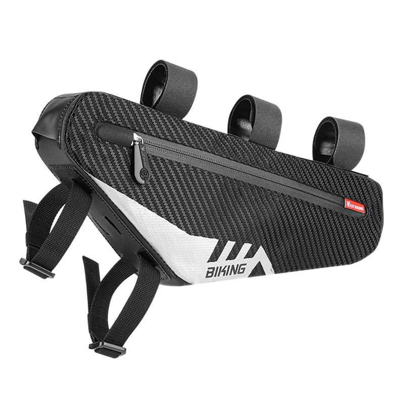 

WEST BIKING Waterproof Cycling Tube Bags 2L MTB Road Bike Triangular Bag Cycling Frame Front Bags Repair Tools Bag