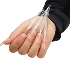 12 искусственных длинных прозрачных накладных ногтей