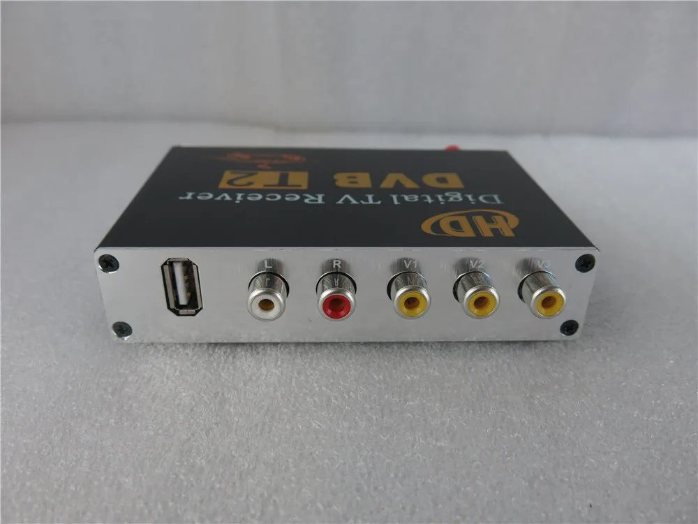 High Speed 110km/h Golden DVB T2 Car DVB-T Double Antenna DVB-T2 T H.264 MPEG4 External USB Digital TV Tuner Russian | Автомобили и