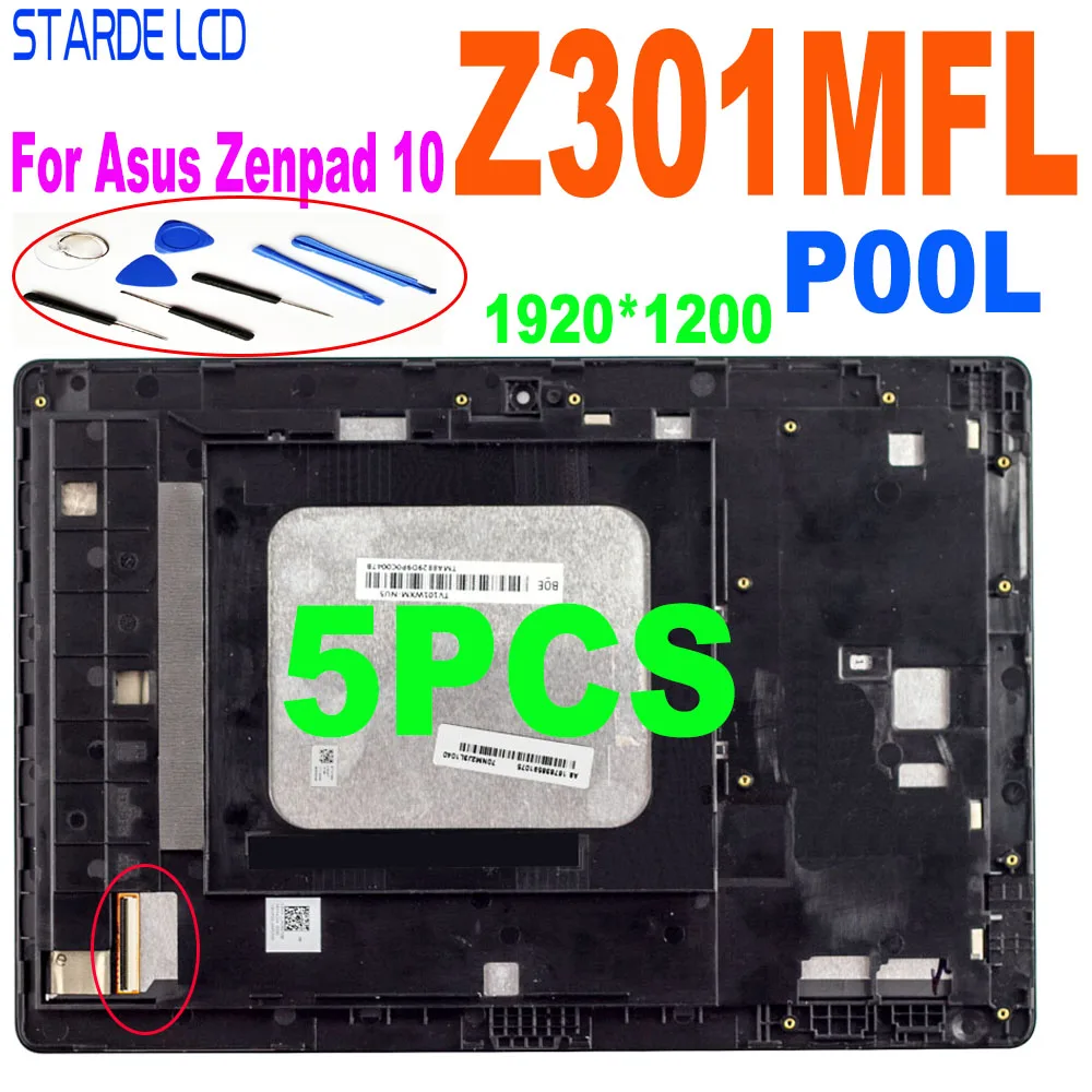 ЖК дисплей для Asus Zenpad 10 Z300M P00C Z301ML P00L сенсорный экран с дигитайзером в сборе панель
