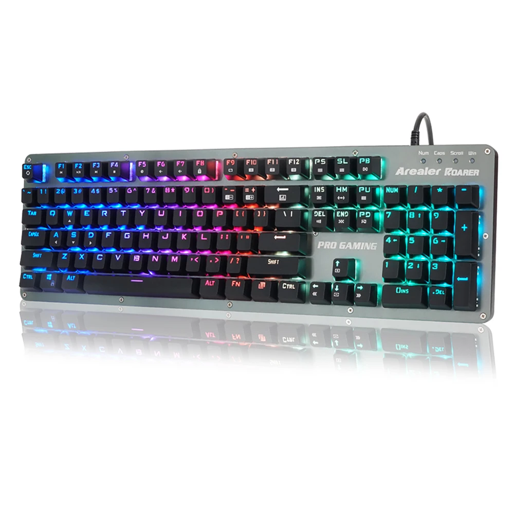 Проводная Механическая игровая клавиатура с RGB подсветкой 104 клавиш|Клавиатуры| |