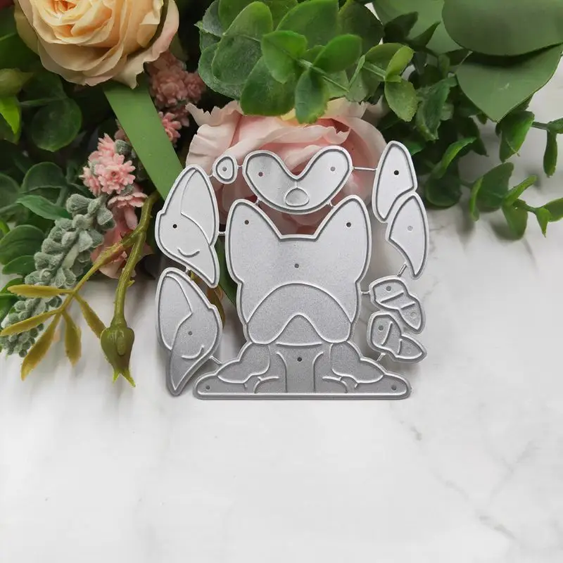 Спальный собака металлический Трафаретный вырубной штамп Скрапбукинг Сделай