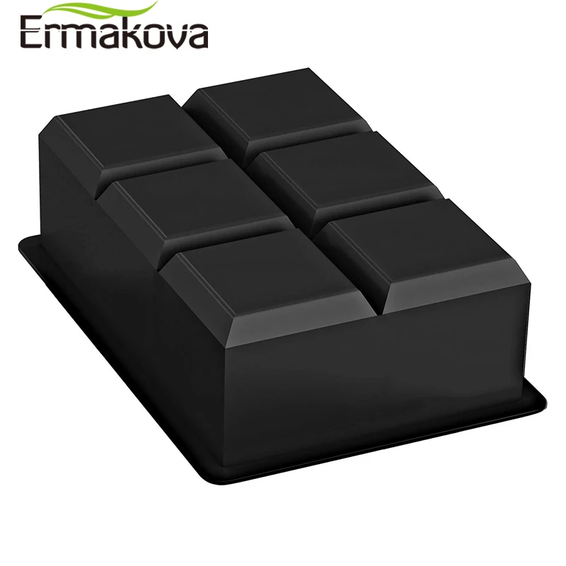 ERMAKOVA большой размер 6 ячеек форма для ледяных шариков силиконовая кубиков поднос