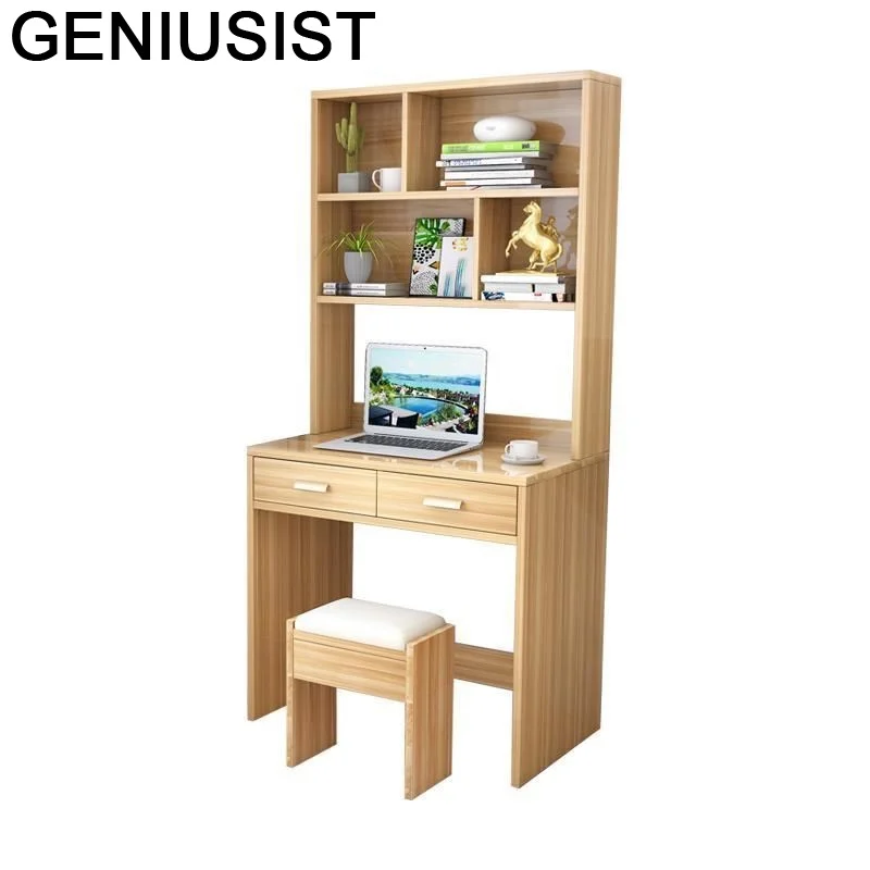 

Schreibtisch Bed Tray Mueble Escritorio De Oficina Pliante Tafel Tablo Computer Laptop Bedside Desk Table With Bookshelf