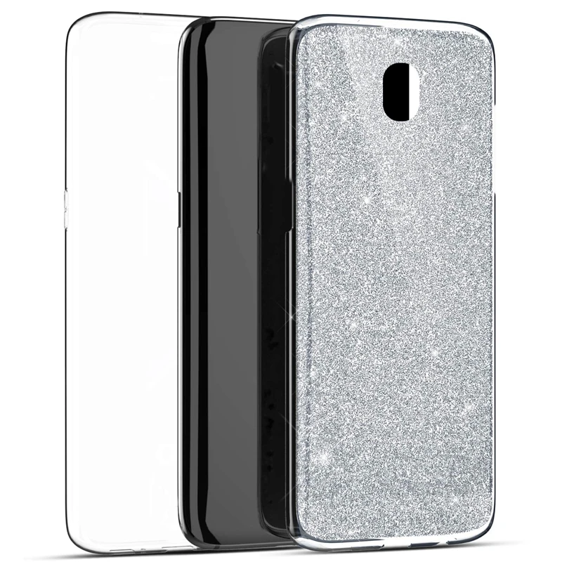 Блестящий силиконовый чехол для Samsung Galaxy J5 J7 A3 A5 A7 2017 J4 J6 2018 S7 S8 S9 S10 S11 Plus 360 полная