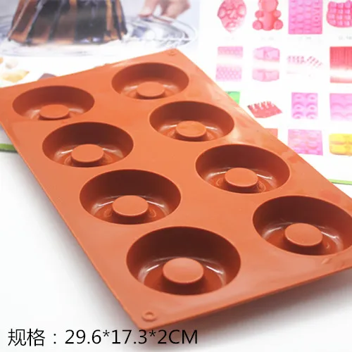 Силиконовая форма для торта 8 колец в виде пончика кексов ручной работы|Формы