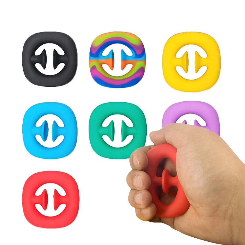 Простая силиконовая игрушка антистресс Snapperz для снятия