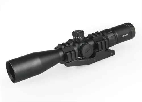 PPT 3-9X40BE прицел красный/зеленый/синий с подсветкой для охоты gs1-0247 - Цвет: Черный