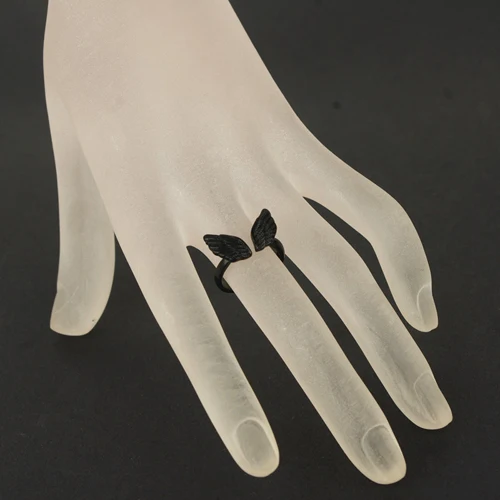 Женская мода форма Крыло ангела регулируемые ювелирные изделия манжеты открытый