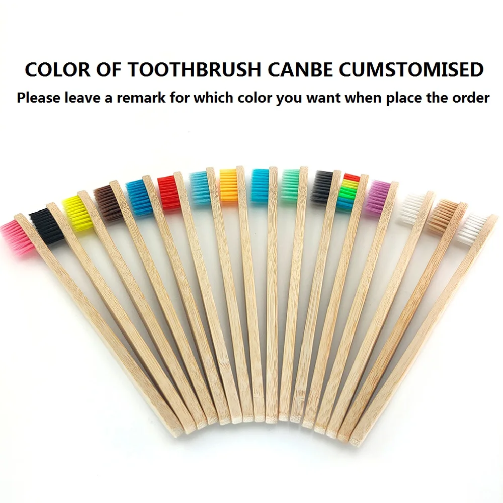 Набор портативных бамбуковых зубных щеток дорожный набор с бамбуковой