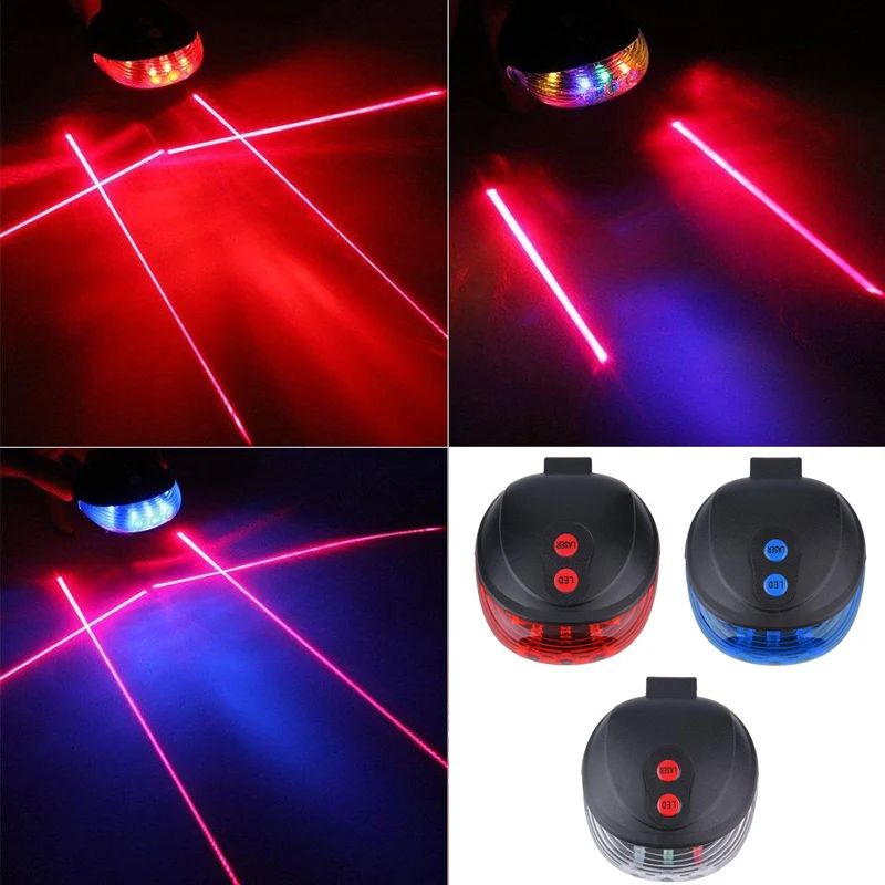 Высококачественный велосипедный Лазерный фонарь светодиодная мигающая лампа