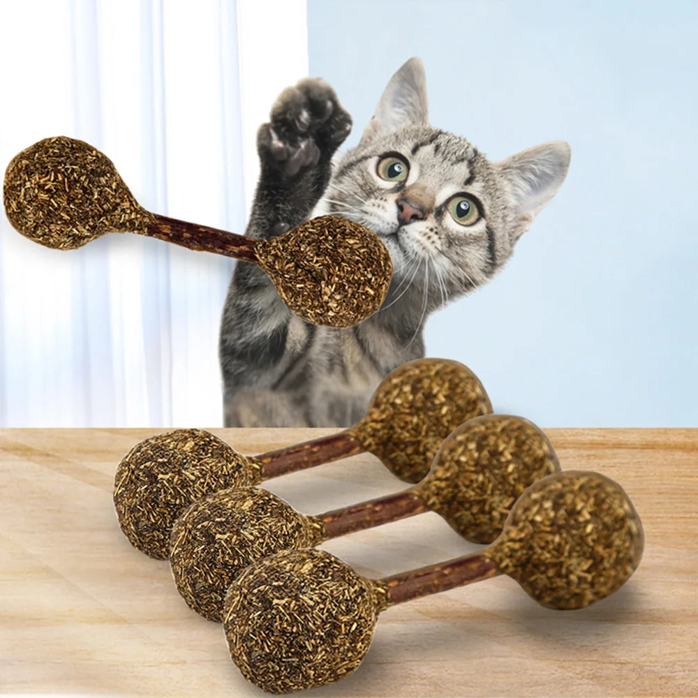 Натуральные кошачьи мячи для кошек очищающие жевания зубов натуральная кошачья